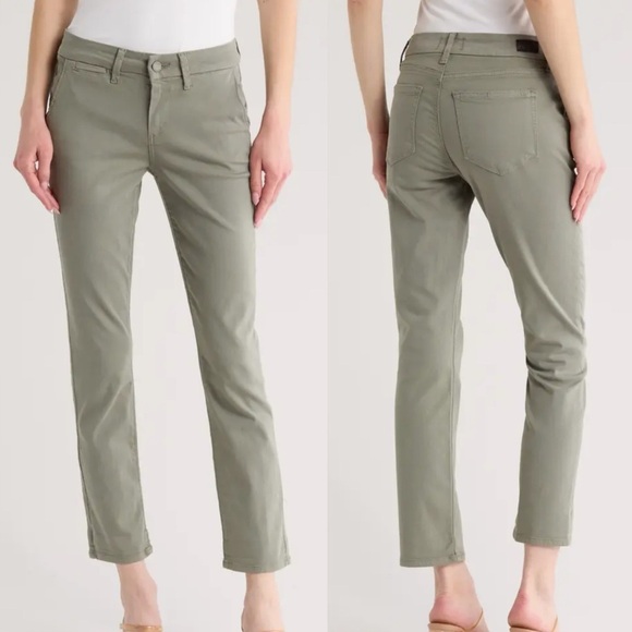 PAIGE Denim - Paige Rianne High Waist Cuffed Jeans Reseda Green size 26